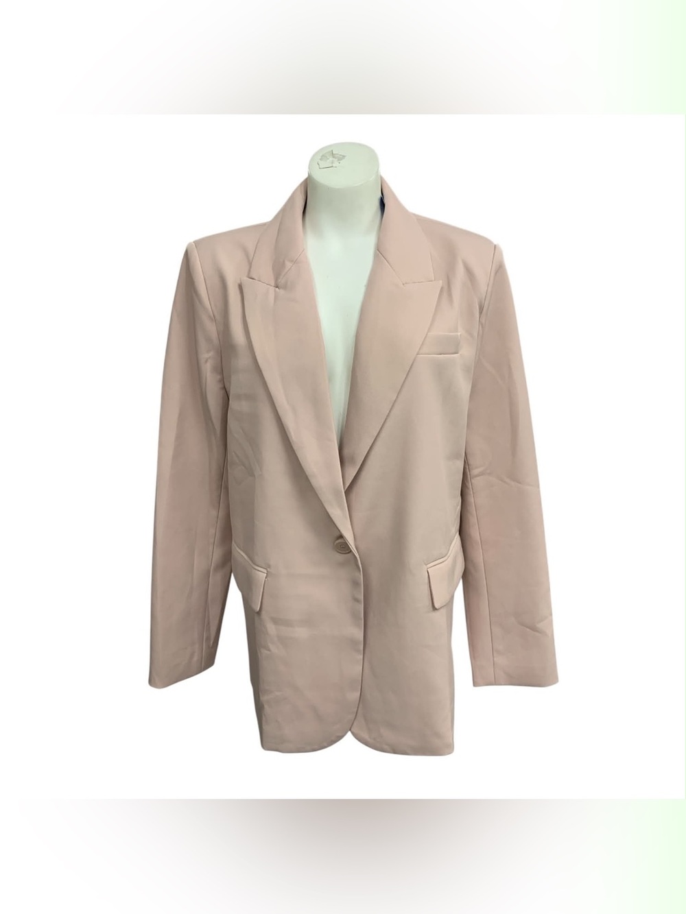 Madison The Label Classic Blazer Jacket in Blush Pink Size L